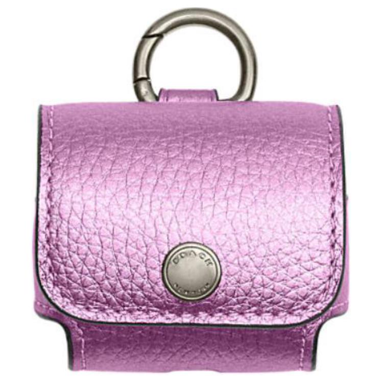 

COACH Кожаный чехол для наушников унисекс фиолетовый, Purple
