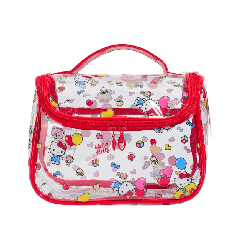 

Sanrio Hello pvc поливинилхлоридная дорожная сумка для хранения women's красная