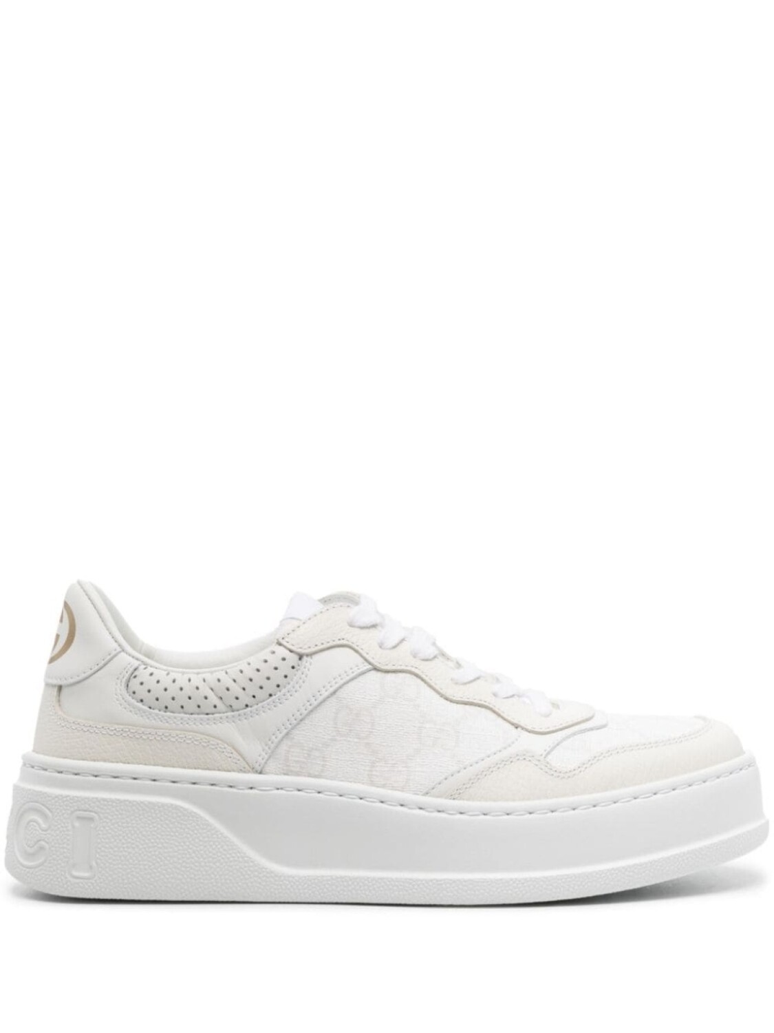 

Кроссовки Gucci Logo GG, белый