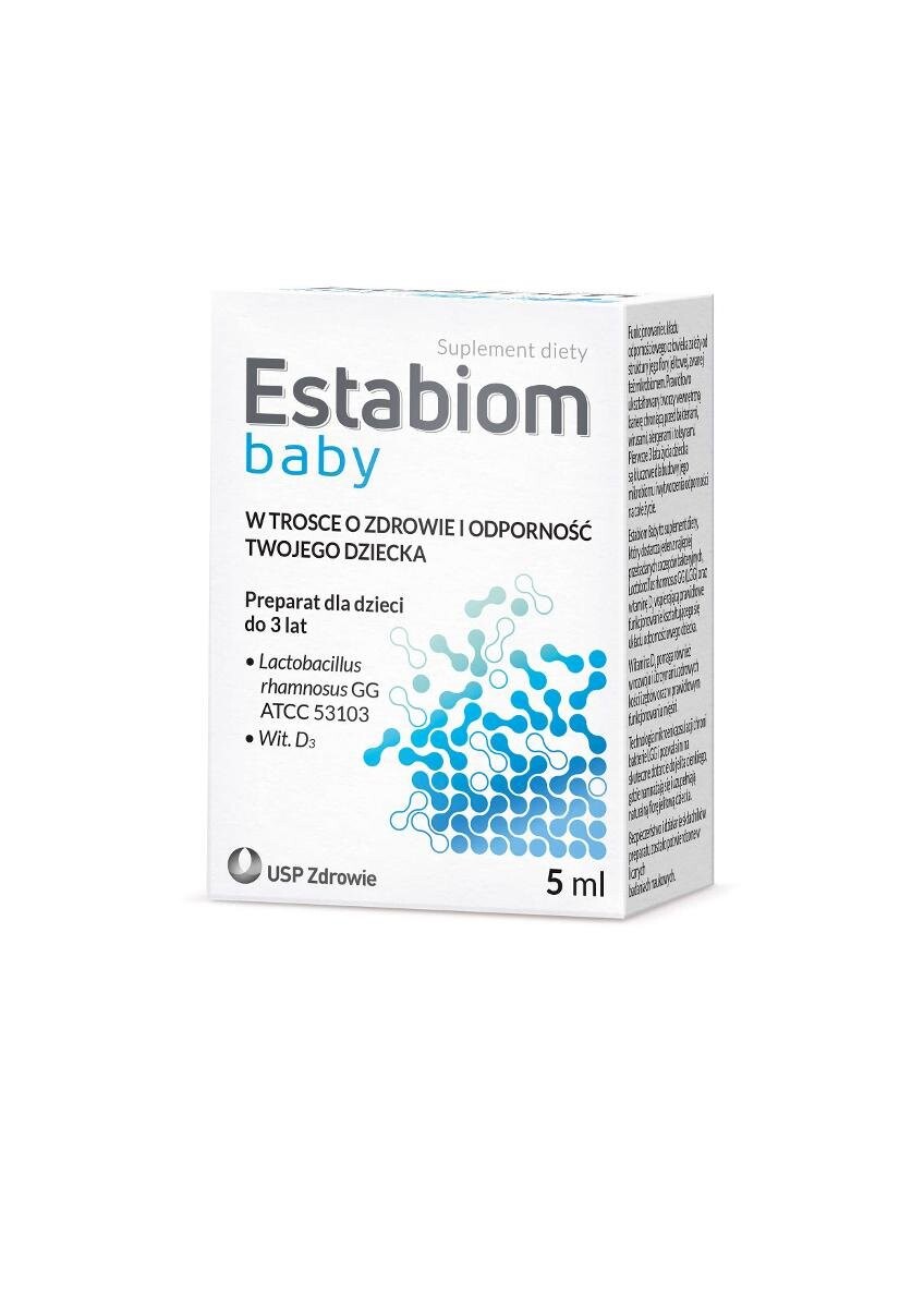 

Диетическая добавка, USP Zdrowie, Estabiom Baby, 5 мл