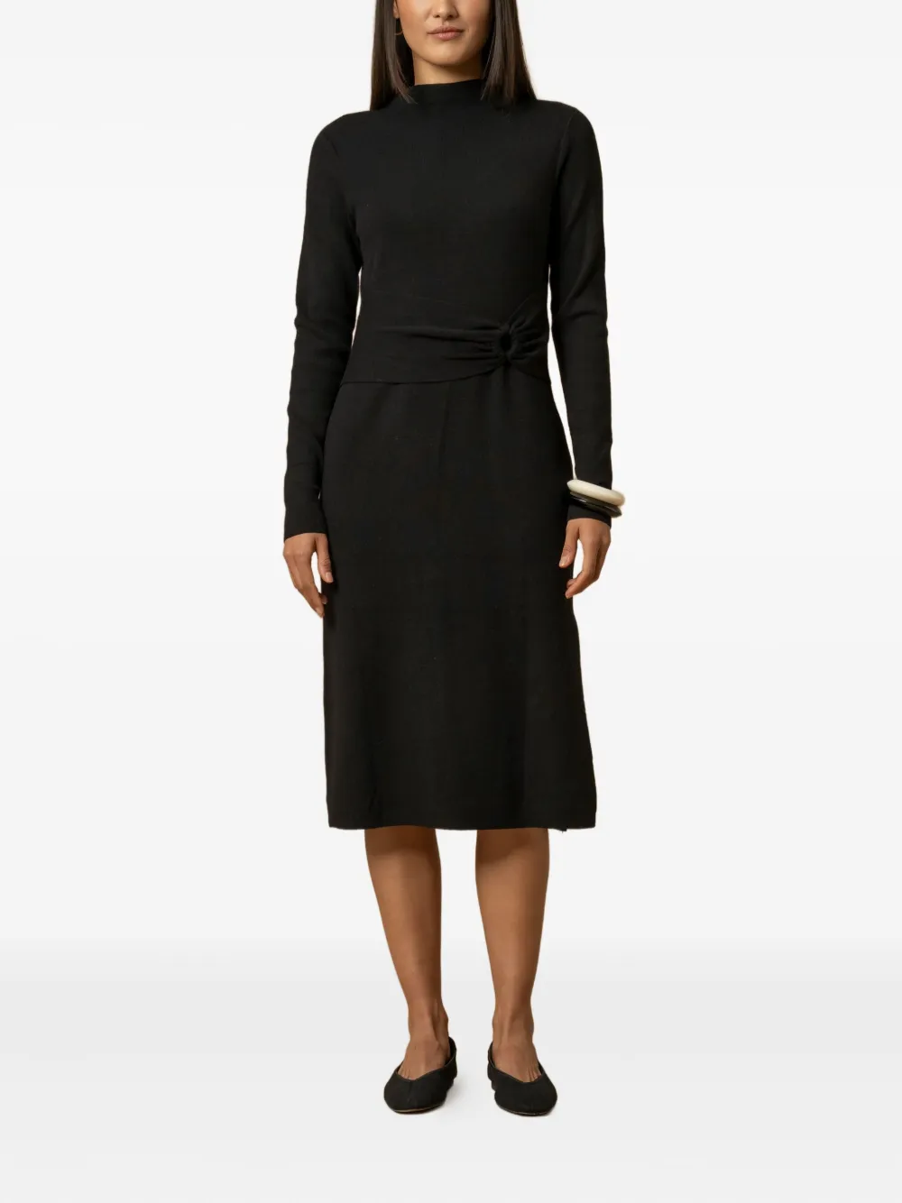 

Платье миди Juana с узлом Kocca, черный