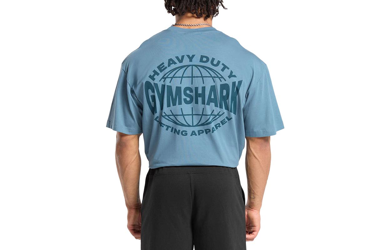 

Футболка мужская синяя GYMSHARK