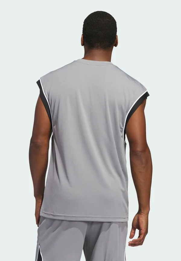 Спортивная футболка bos tank Adidas Performance, Grey Three Black — фото 2