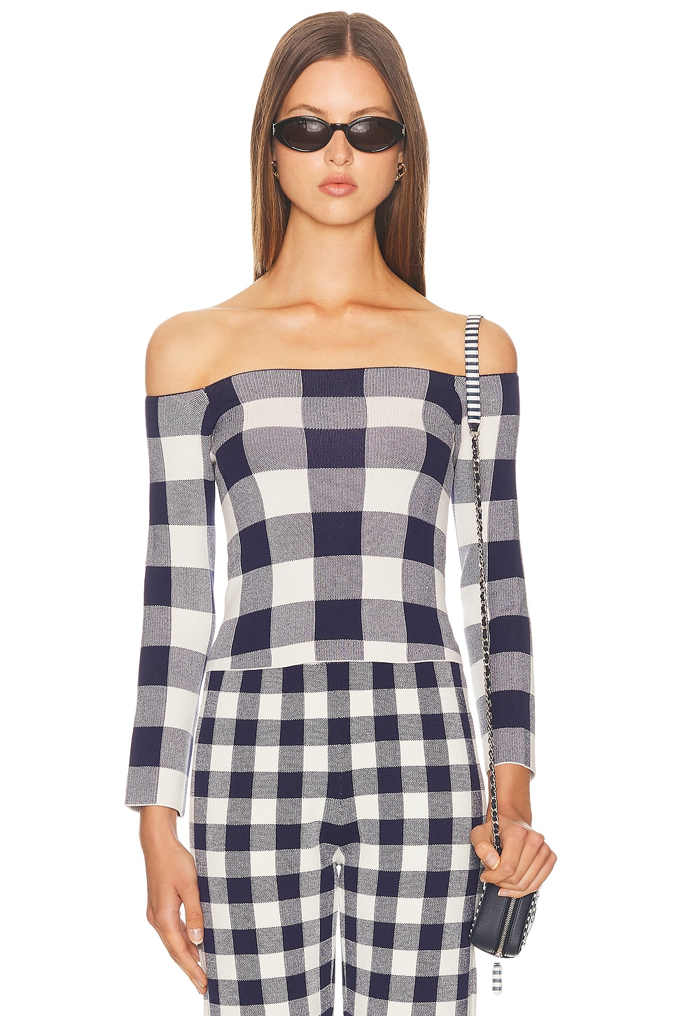 

Топ Vale в синюю клетку Ser.O.Ya, Bold Navy Gingham