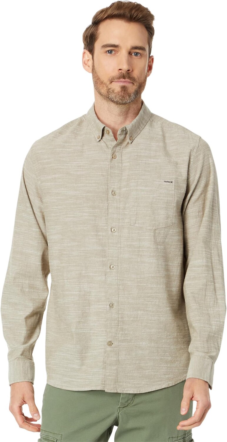 

Рубашка Hurley Oao Stretch Ls, оливковый