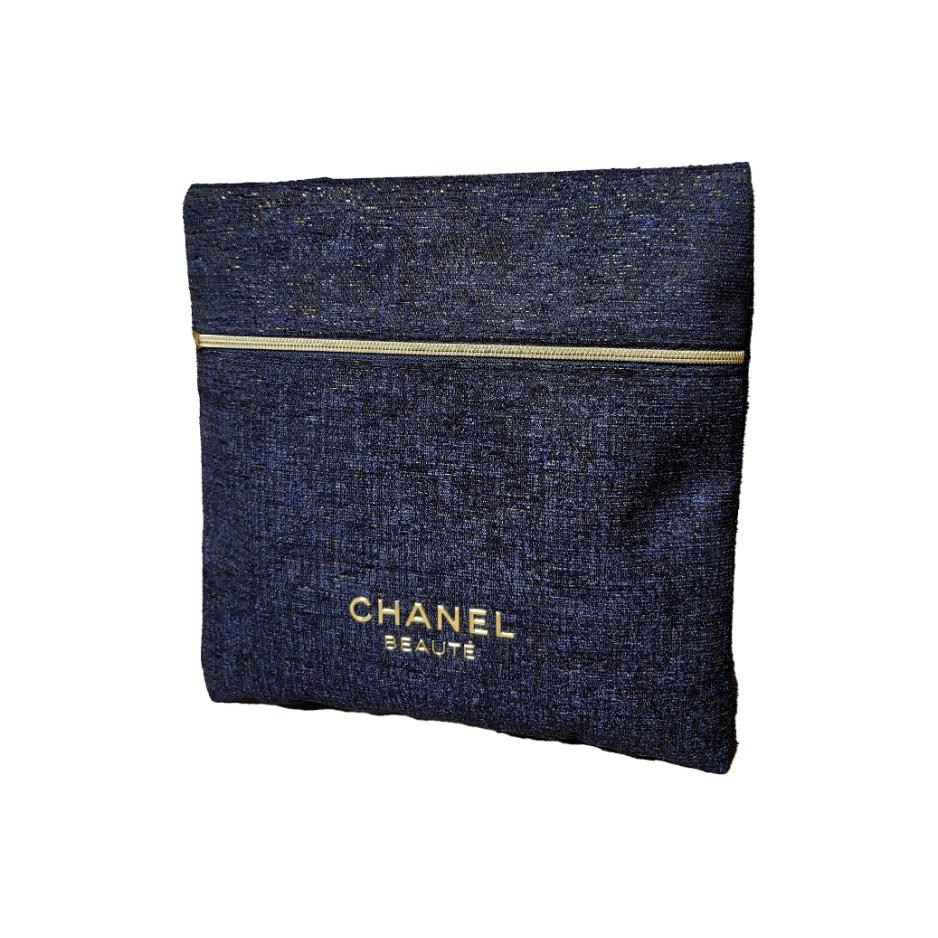 

CHANEL Синий золотой косметичка для хранения инструментов портативная