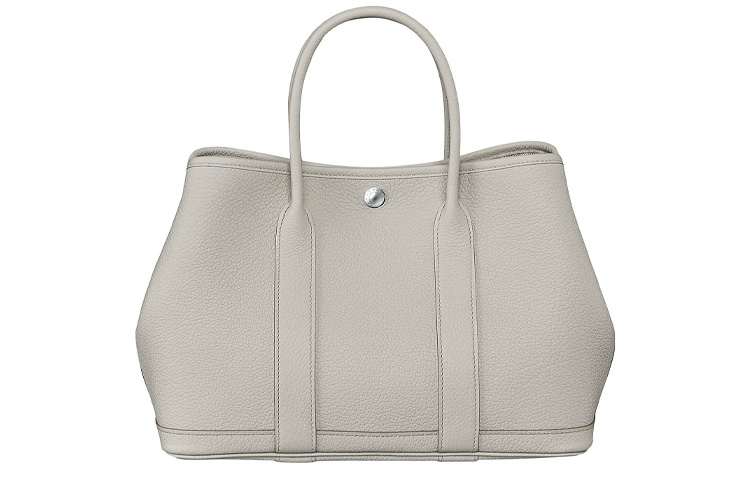 

Сумка Garden Party из телячьей кожи унисекс 8 литров Beton Glacier White HERMES