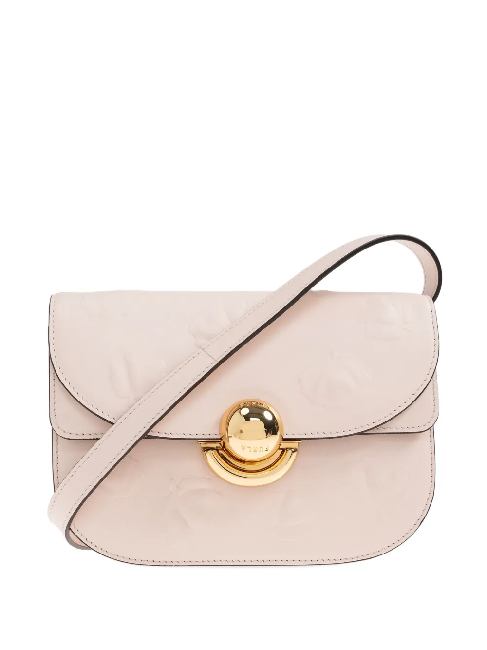 

Мини-сумка через плечо Sfera из тисненой кожи Furla, нейтральный