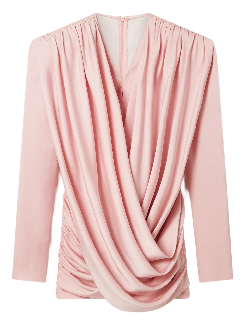 

Мини-платье с драпированными плечами STELLA MCCARTNEY, розовый