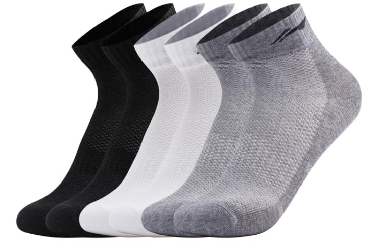 

Лининг Носки до середины икры Унисекс 6 пар (Черный+Белый+Серый)