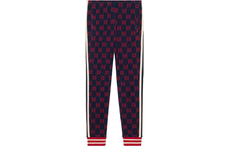 

Брюки мужские Gucci, синий / красный