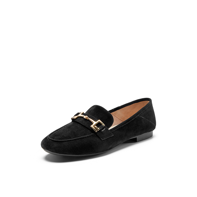 Повседневные туфли на каблуке 1 см NINE WEST, черные