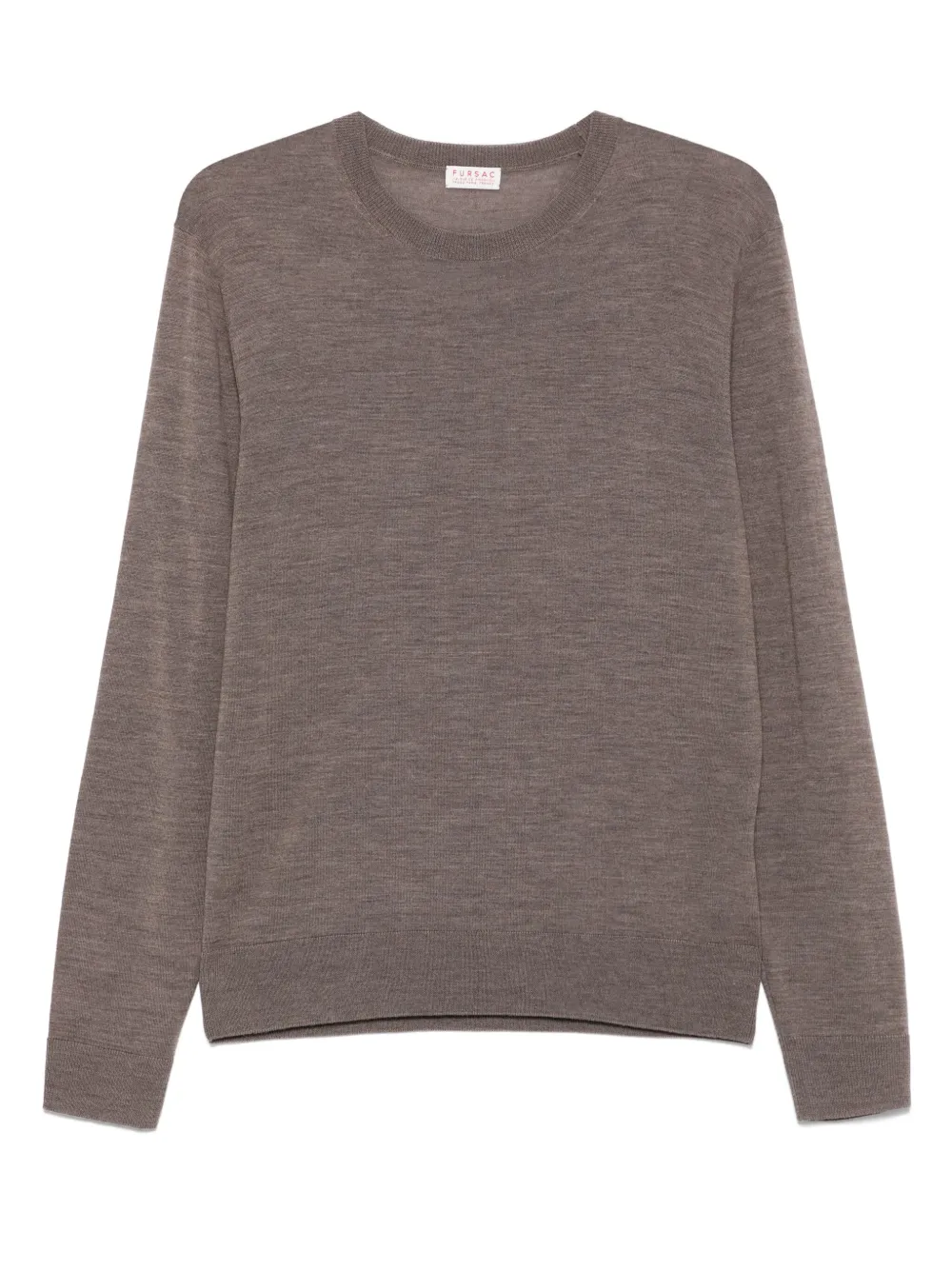 

Свитер с круглым вырезом Fursac, коричневый