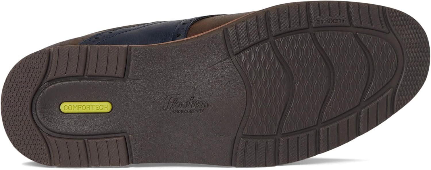 Детские туфли Florsheim Vibe Jr. с простым мыском и сандалией (малыши/маленькие дети/старшие дети), синий/коричневый/темно-синий — фото 4