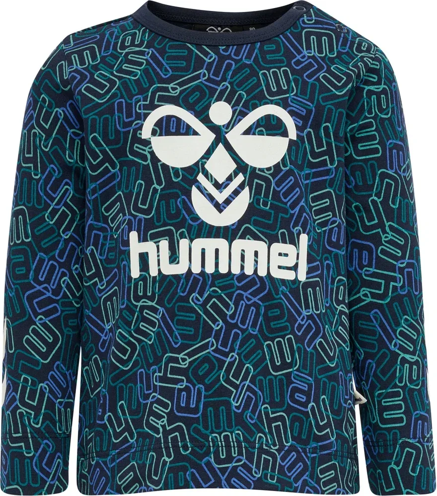 Футболка с длинным рукавом, Hummel, синий — фото 3