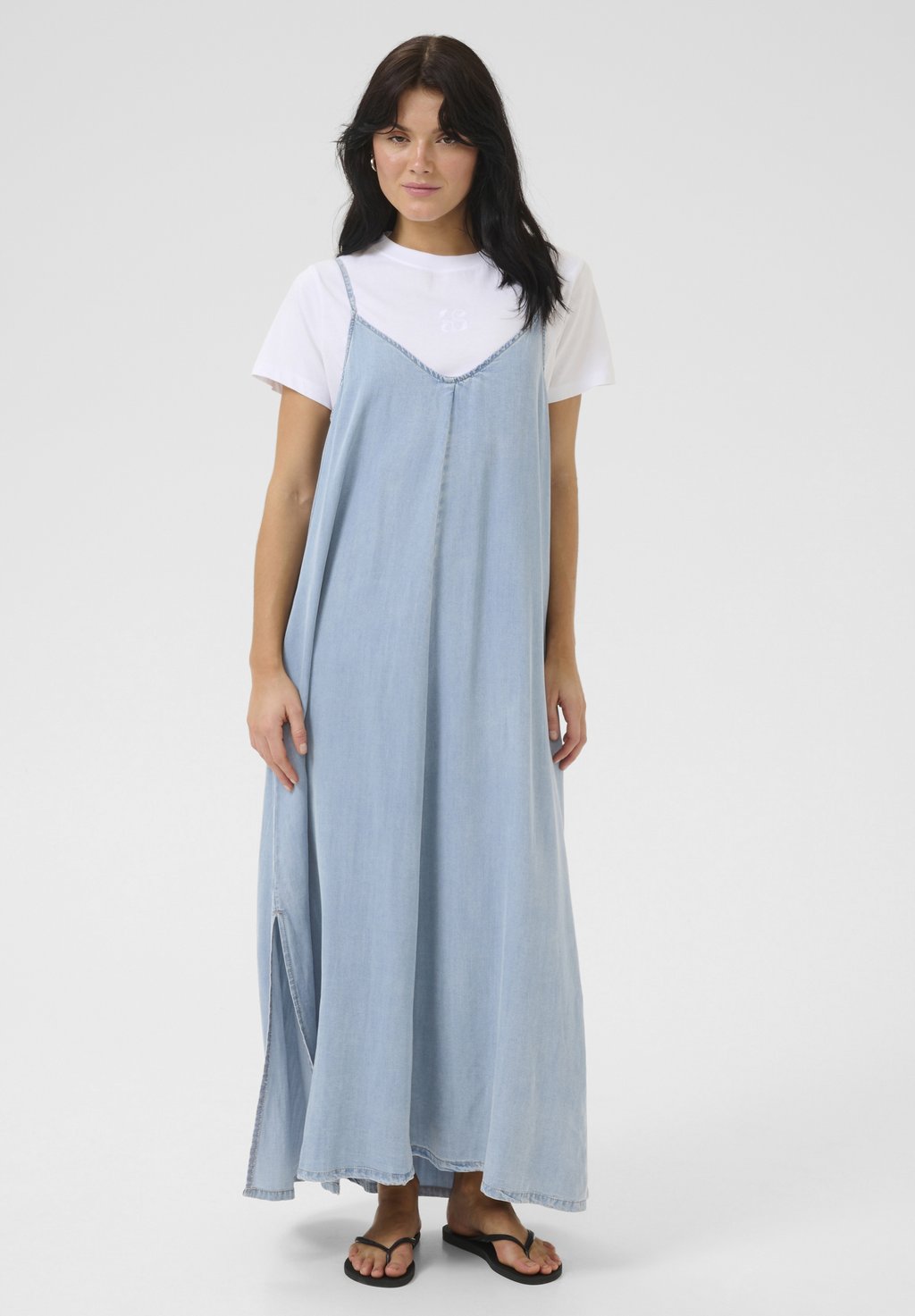 

Платье макси NELLY STRAP - Denim dress My Essential Wardrobe, светло-голубой
