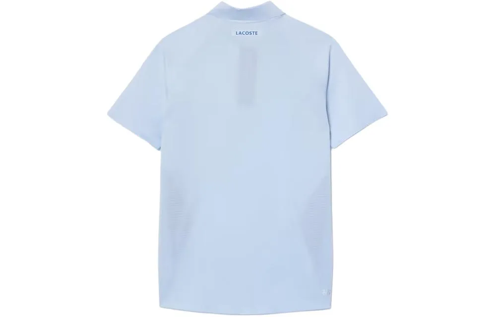 Футболка-поло Lacoste Djokovic Collaboration мужская, прямой крой, Phoenix синий — фото 4