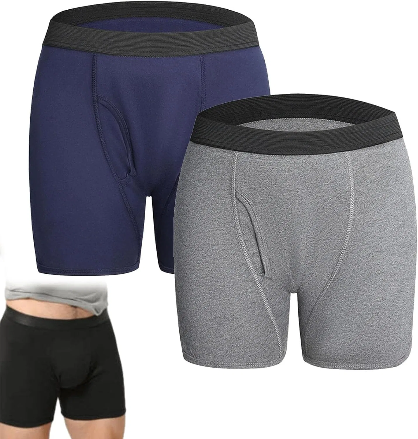 Боксеры мужские, впитывающие, цвет 2pcs-c