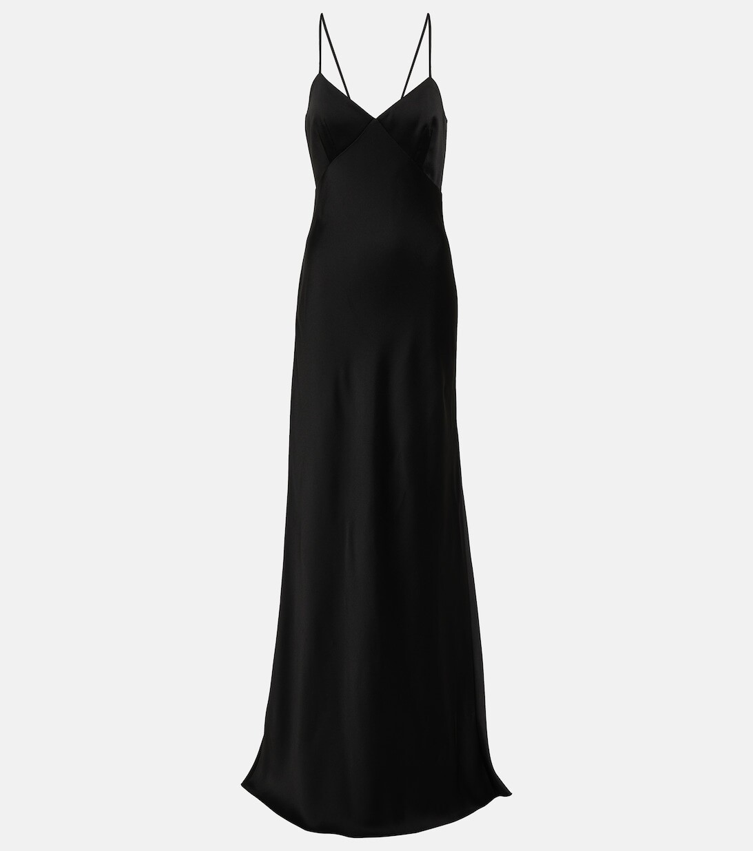 

Атласное платье-комбинация Bridal Selce MAX MARA, черный