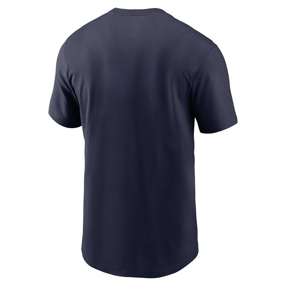 Мужская темно-синяя футболка Nike Dallas Cowboys Primetime Wordmark Essential, цвет Cow Navy — фото 4