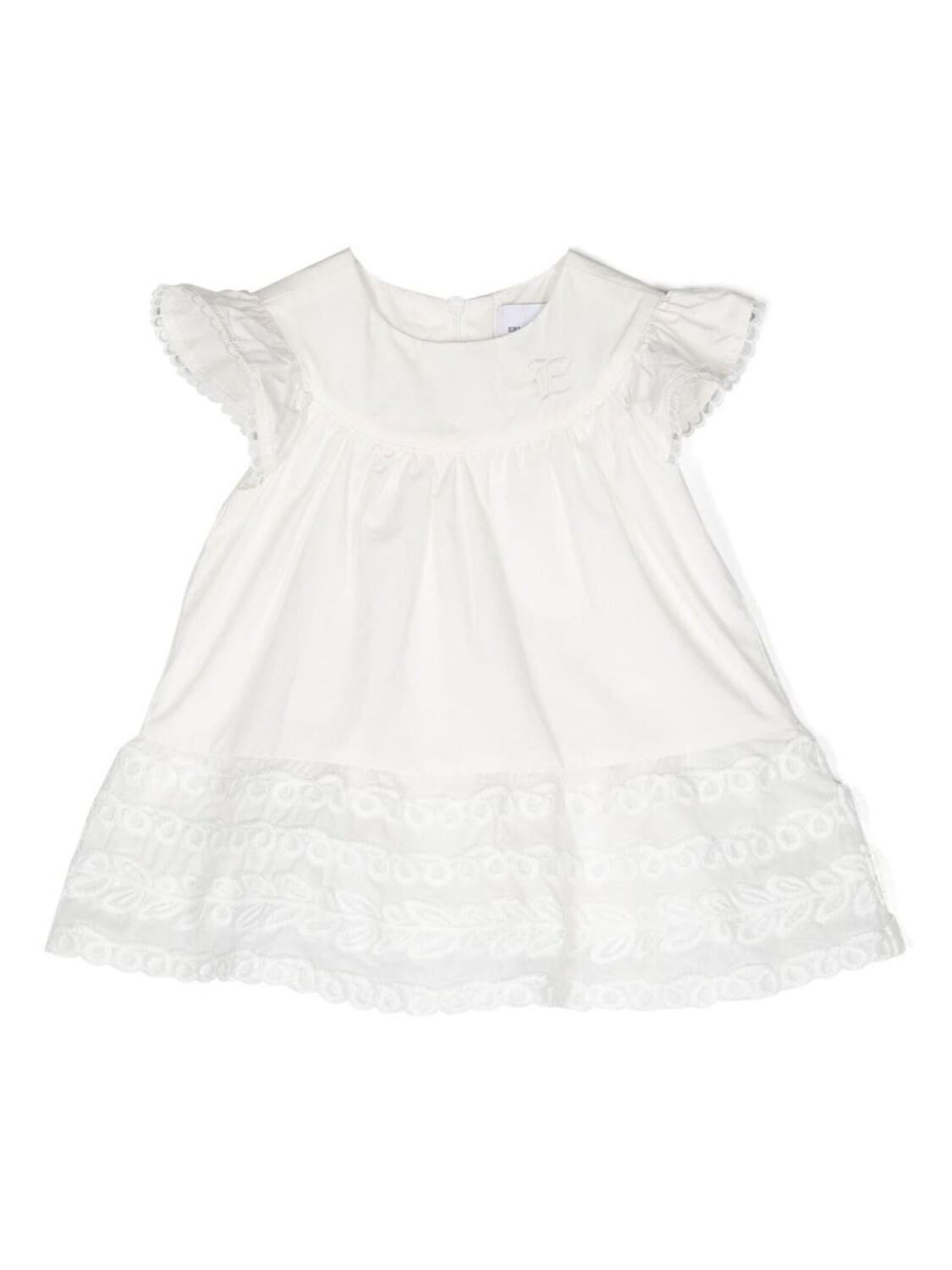 

Ermanno Scervino Junior платье с вышивкой, белый