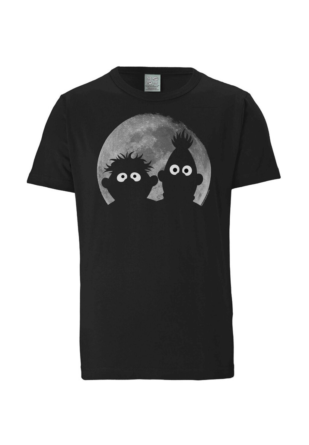 

Футболка с принтом SESAMSTRASSE ERNIE BERT MOND LOGOSHIRT, черный