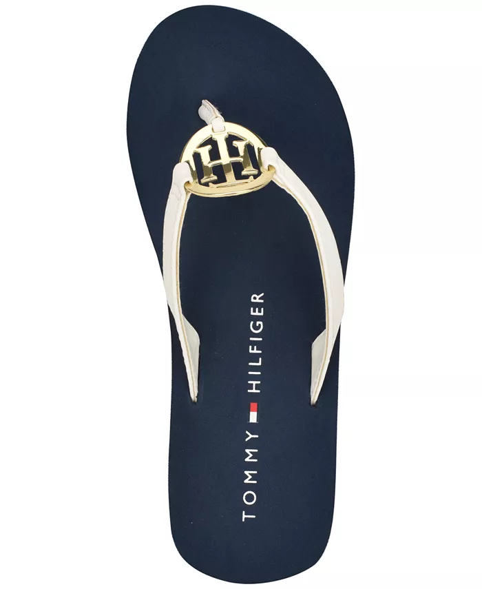 Женские шлепанцы Crelina Logo Flip Flop Tommy Hilfiger, белый — фото 4