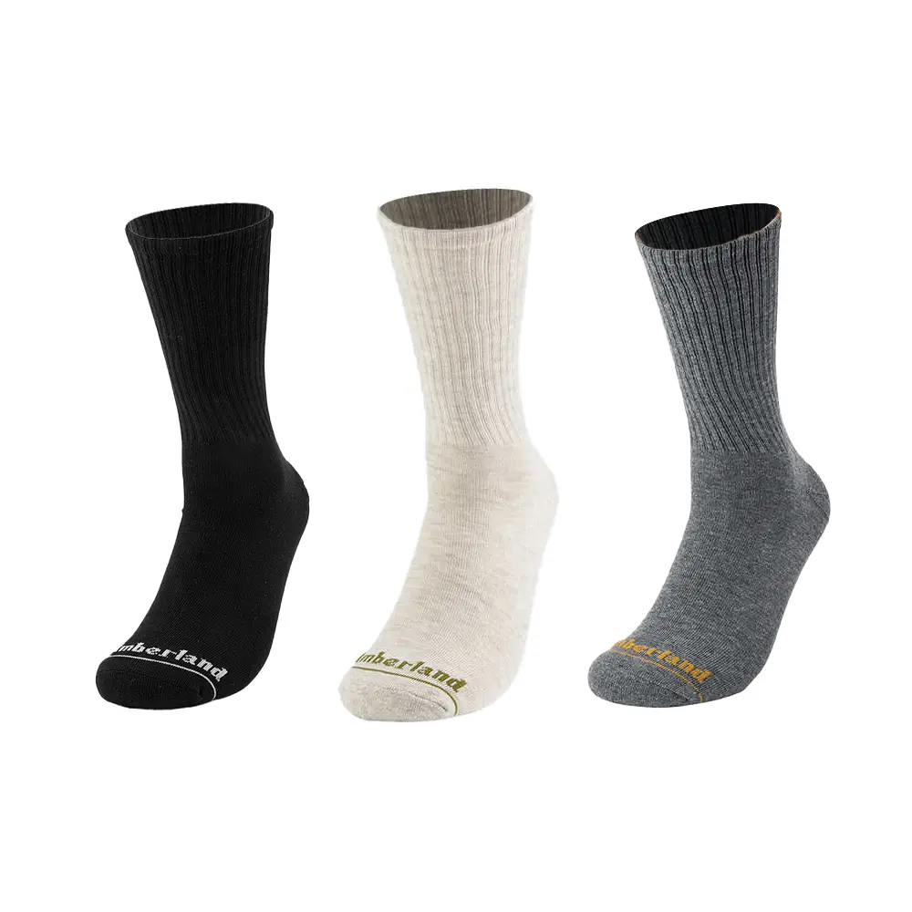 

Высокие носки унисекс набор из 3 пар Timberland, 3 Pack (черный+Oat+серый)