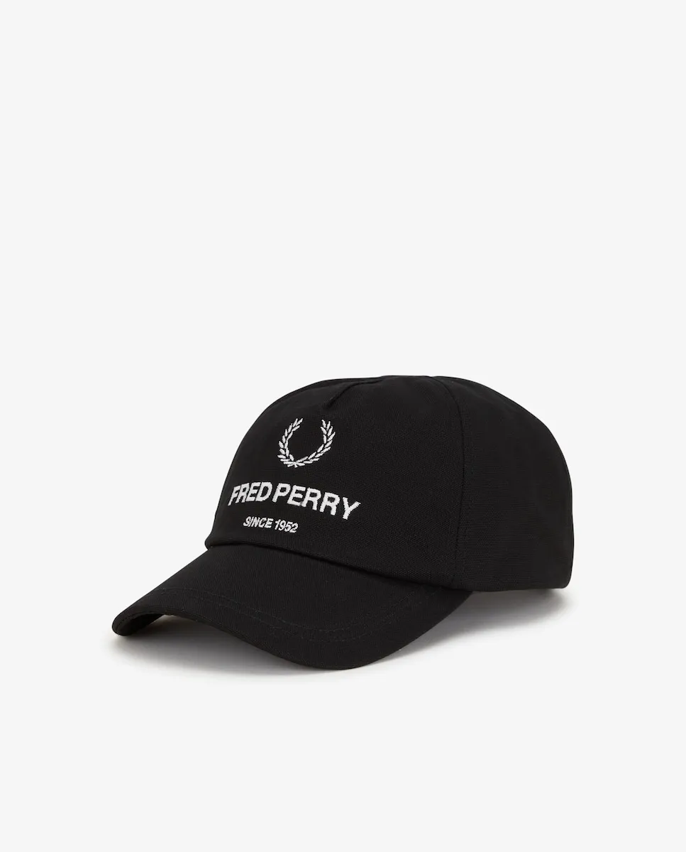 

Простая мужская кепка с логотипом Fred Perry, черный