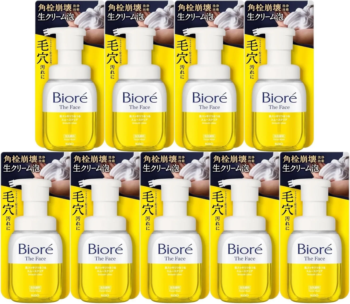 Пенка для умывания Moruro — Гель- Biore The Face Smooth Clear, . по, 200 мл