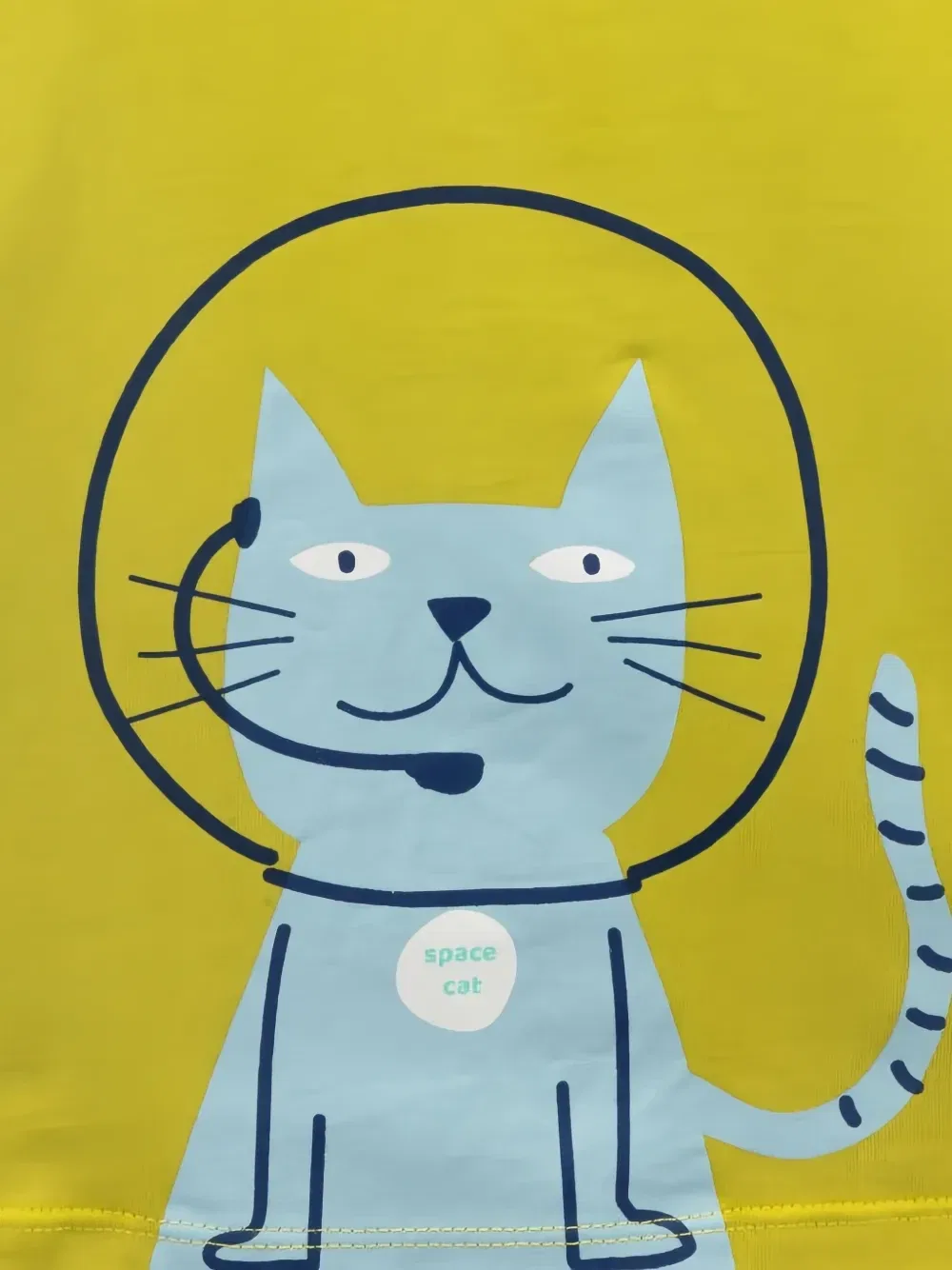 Футболка Space Cat Knot, желтый — фото 3