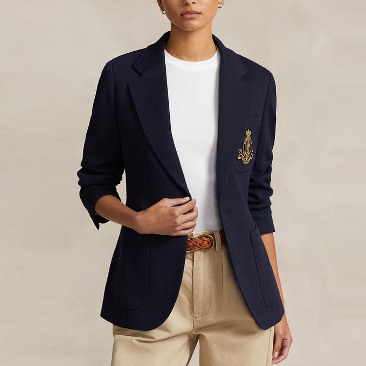 FW23 Деловой костюм женский морской синий Polo Ralph Lauren — фото 4