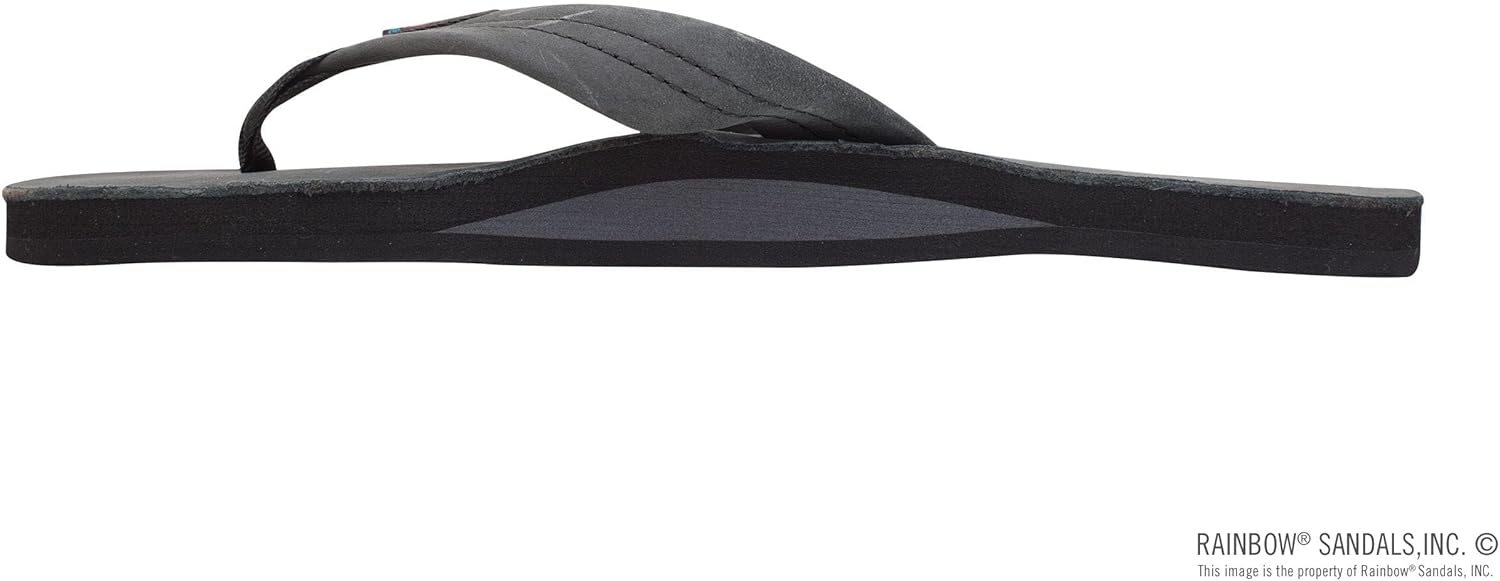 Мужские сандалии Rainbow Single Layer Premier из кожи Rainbow Sandals, черный — фото 2