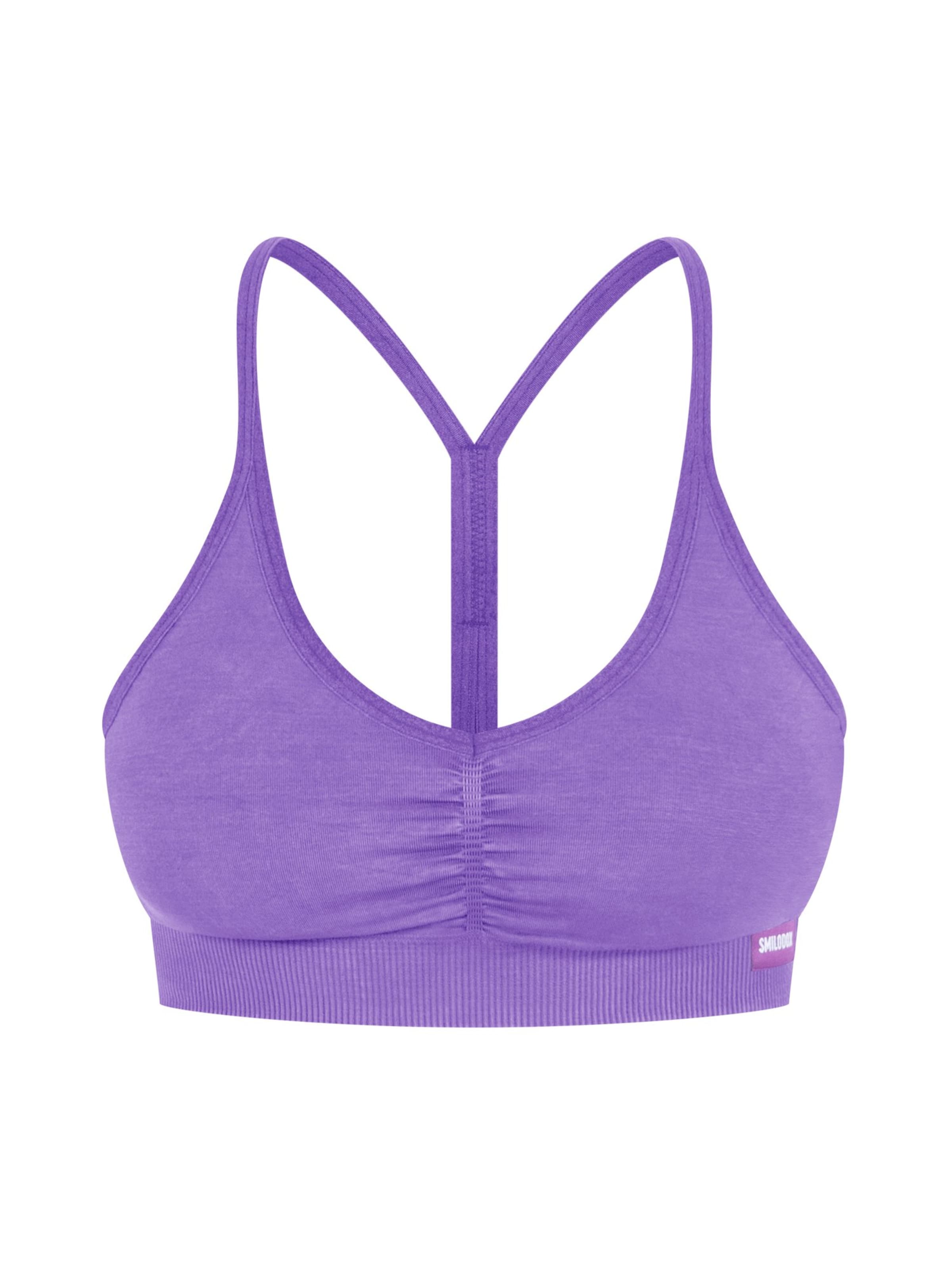 

Smilodox Спортивный топ-бралетт 'Batik Scrunch' в фиолетовом цвете