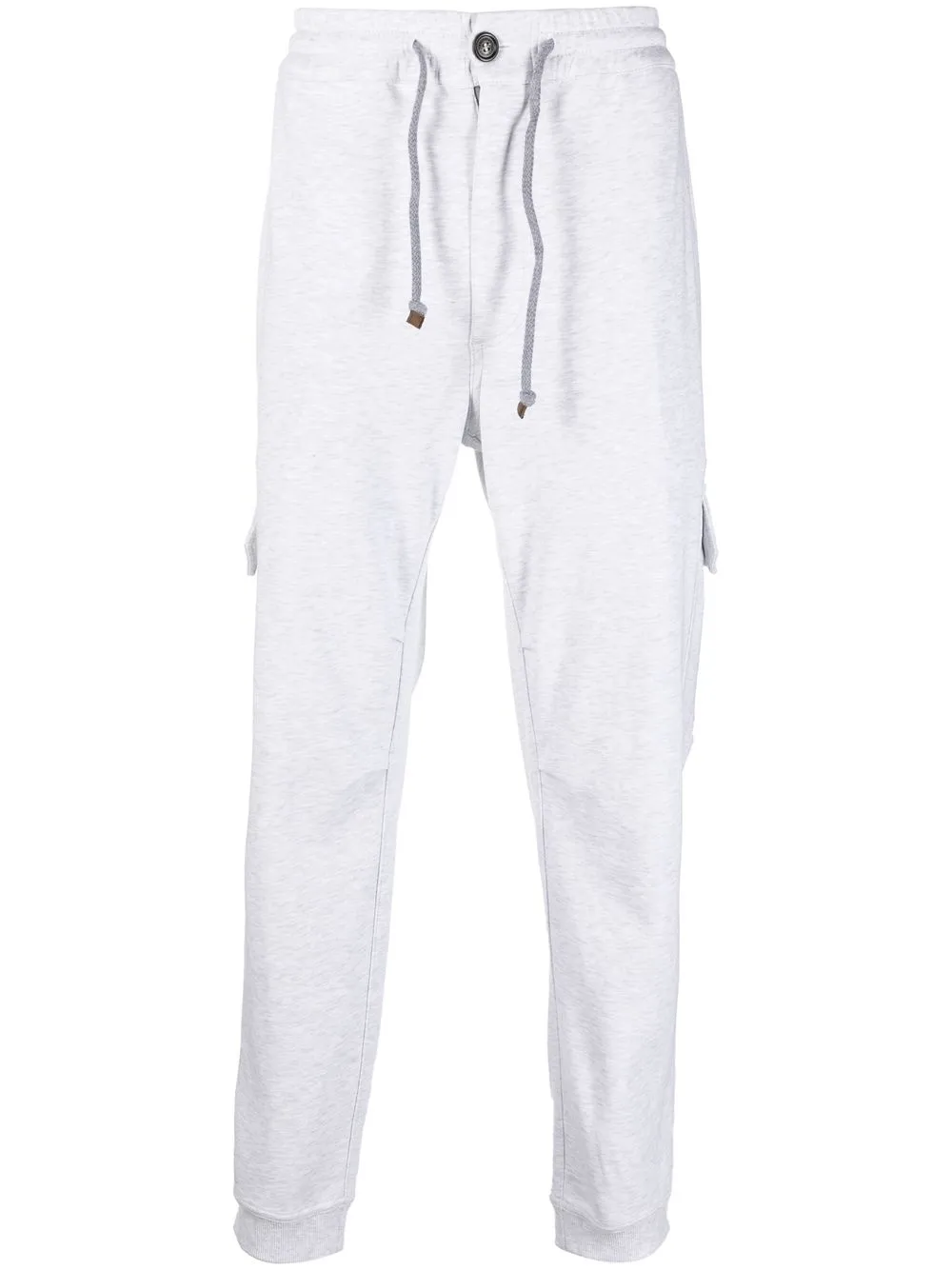 

Спортивные брюки с кулиской Brunello Cucinelli, серый