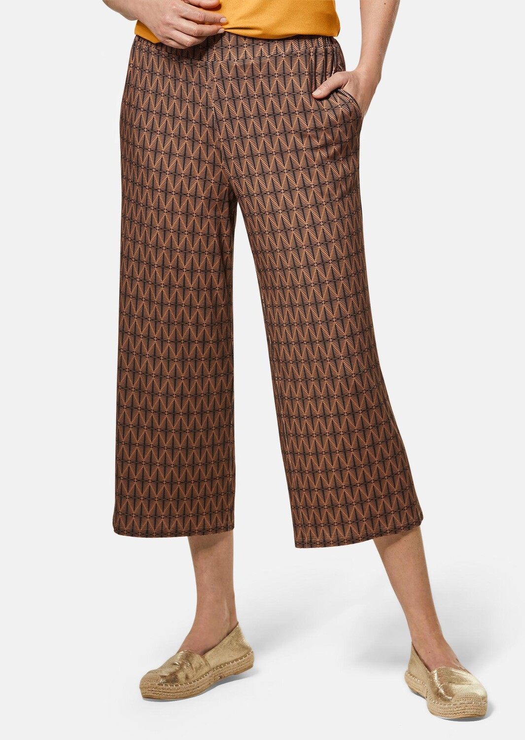 

Брюки GOLDNER Druckhose Louisa, черный