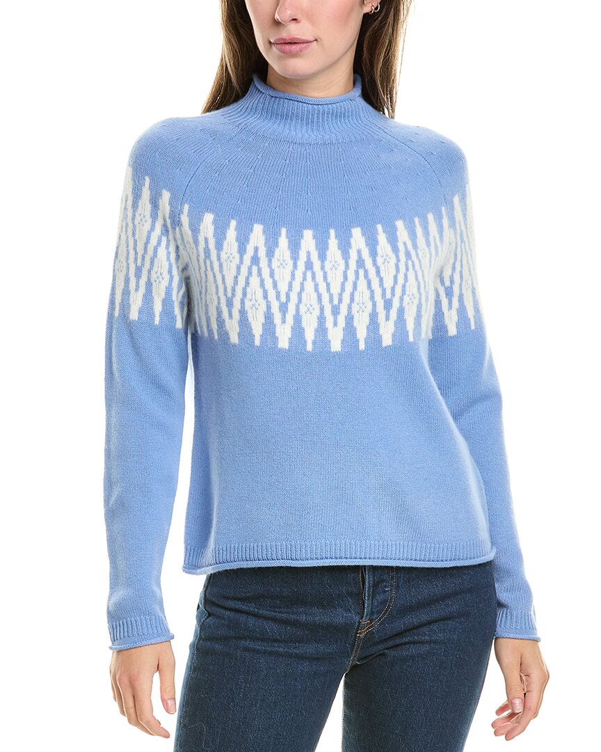 

Свитер Hannah Rose Sunburst Fairisle Raglan из смеси шерсти и кашемира
