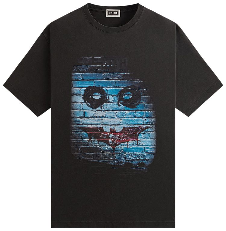 

Футболка Kith x Batman Dark Knight Teaser Vintage Tee 'Black', черный
