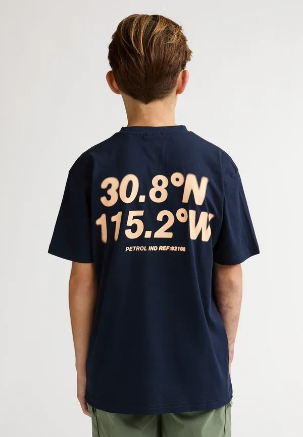 Футболка с принтом «рока» Petrol Industries, Navy Blue — фото 2