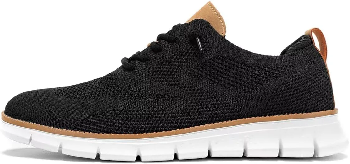 

Мужские оксфорды, деловая обувь, модная сетчатая повседневная обувь для прогулок, удобные кроссовки с легкой мягкой подошвой Chopben, черный