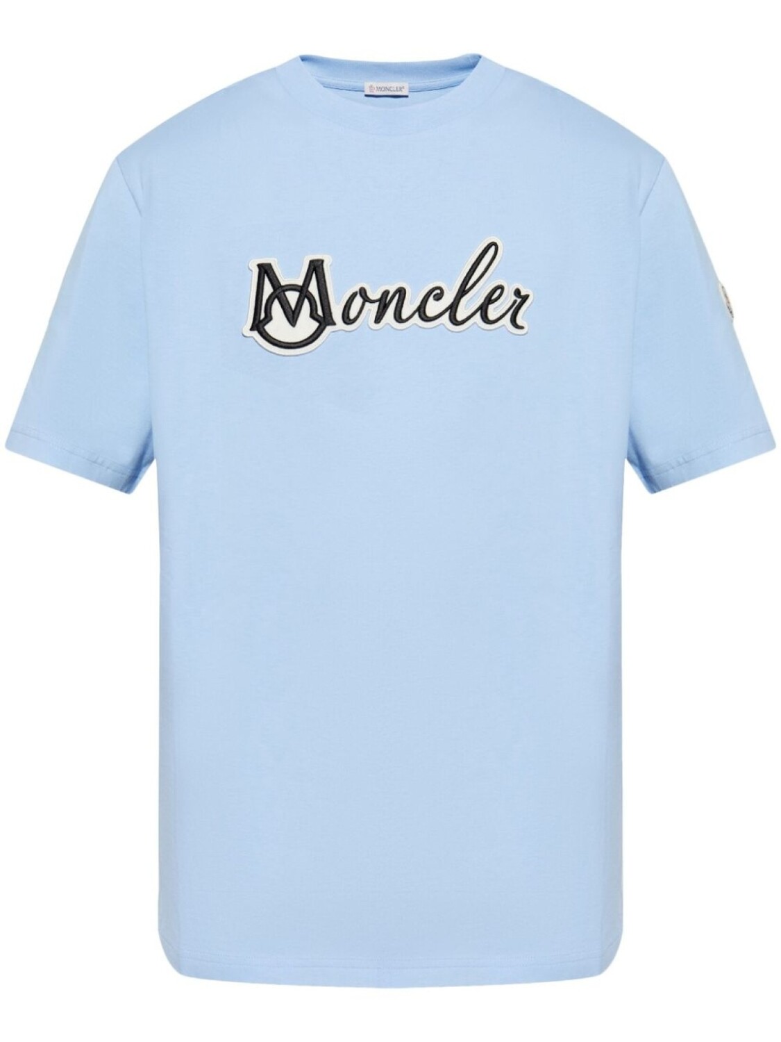 

Футболка Moncler varsity с логотипом, хлопковая, синий