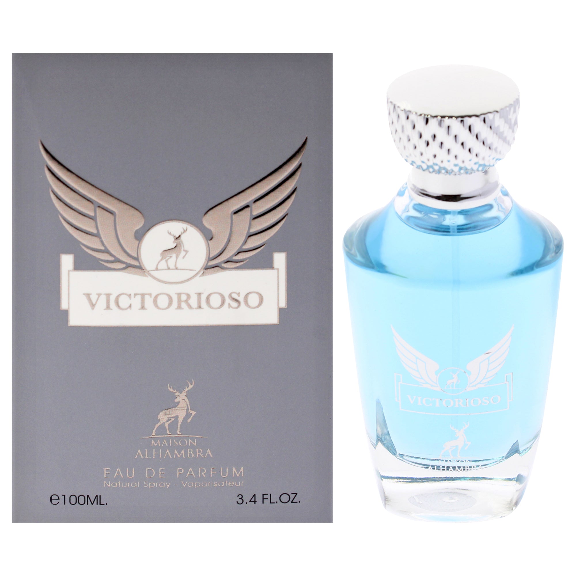

Victorioso от Maison Alhambra для мужчин - спрей EDP, 3,4 унции, прозрачный