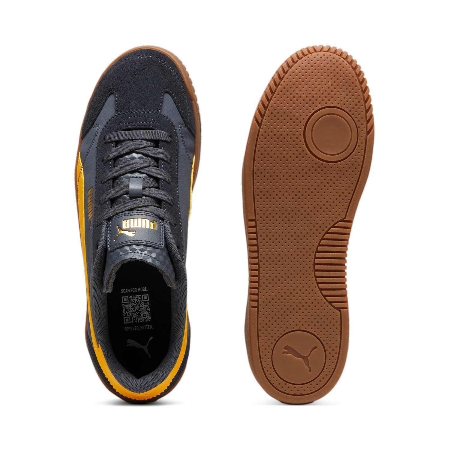 

Кроссовки PUMA Men's Club 5v5 Lux OG, цвет Strong Gray/Tangerine/Gold