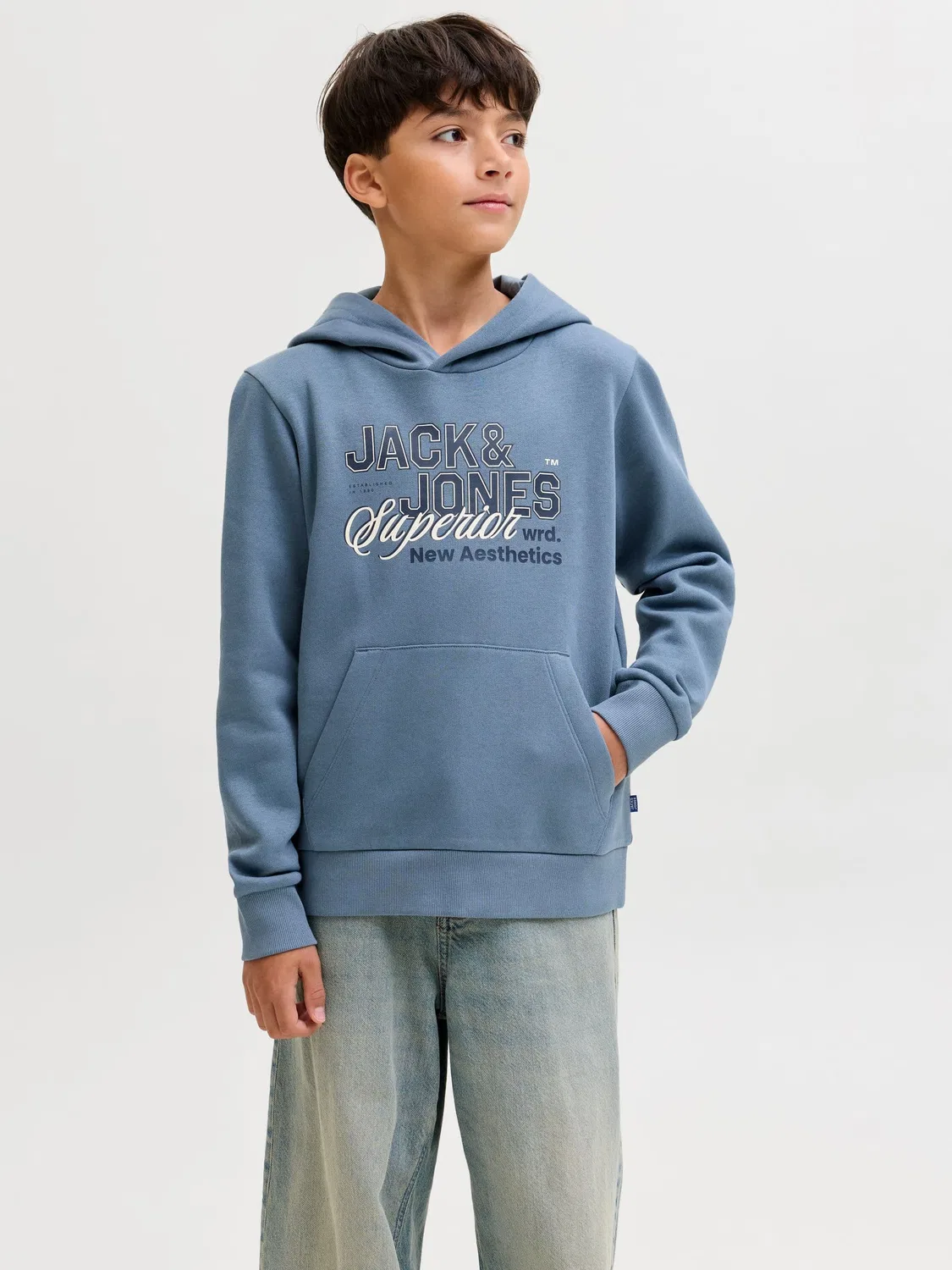 Капюшон, Blue Mirage, JACK & JONES Junior — фото 3