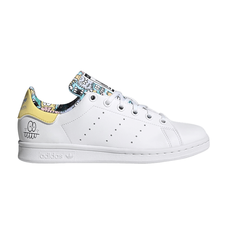 

Кроссовки adidas Kevin Lyons x Stan Smith J 'Playful Artwork', белый