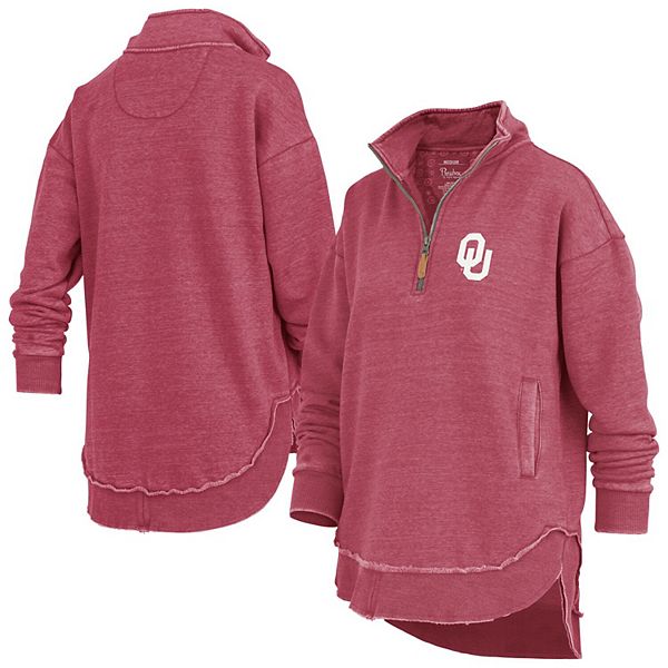 

Женский свитшот-пончо quarter-zip crimson oklahoma sooners northfork sojourn Pressbox