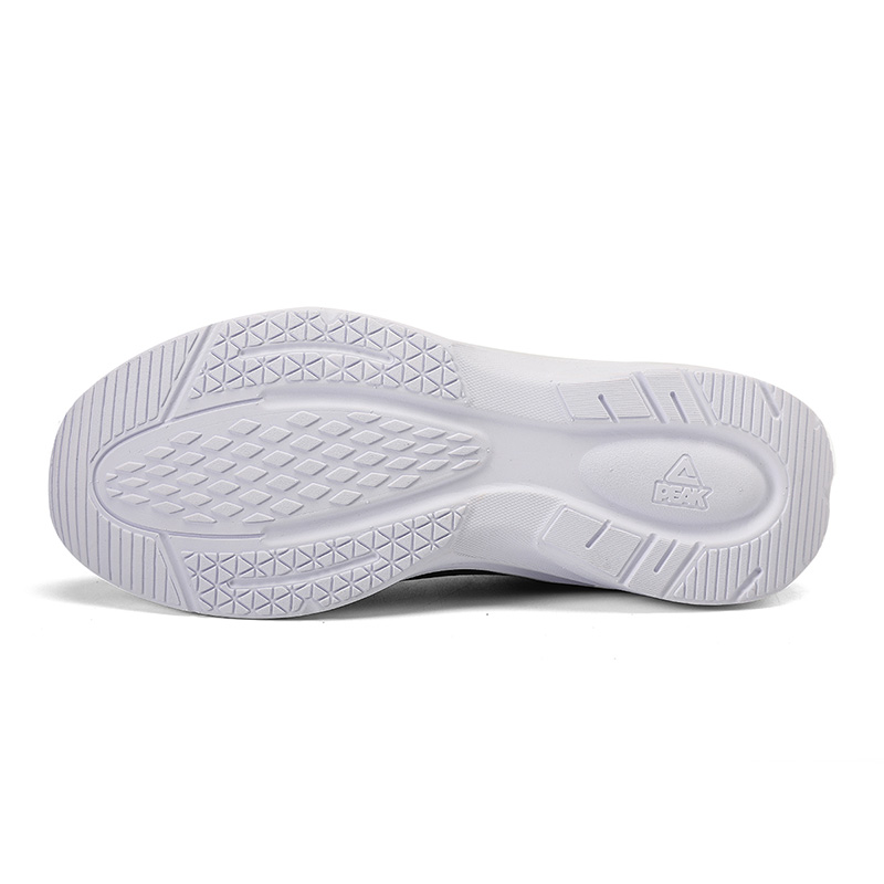 

Антискользящие износостойкие дышащие легкие низкие кроссовки для бега мужские черно-белые PEAK