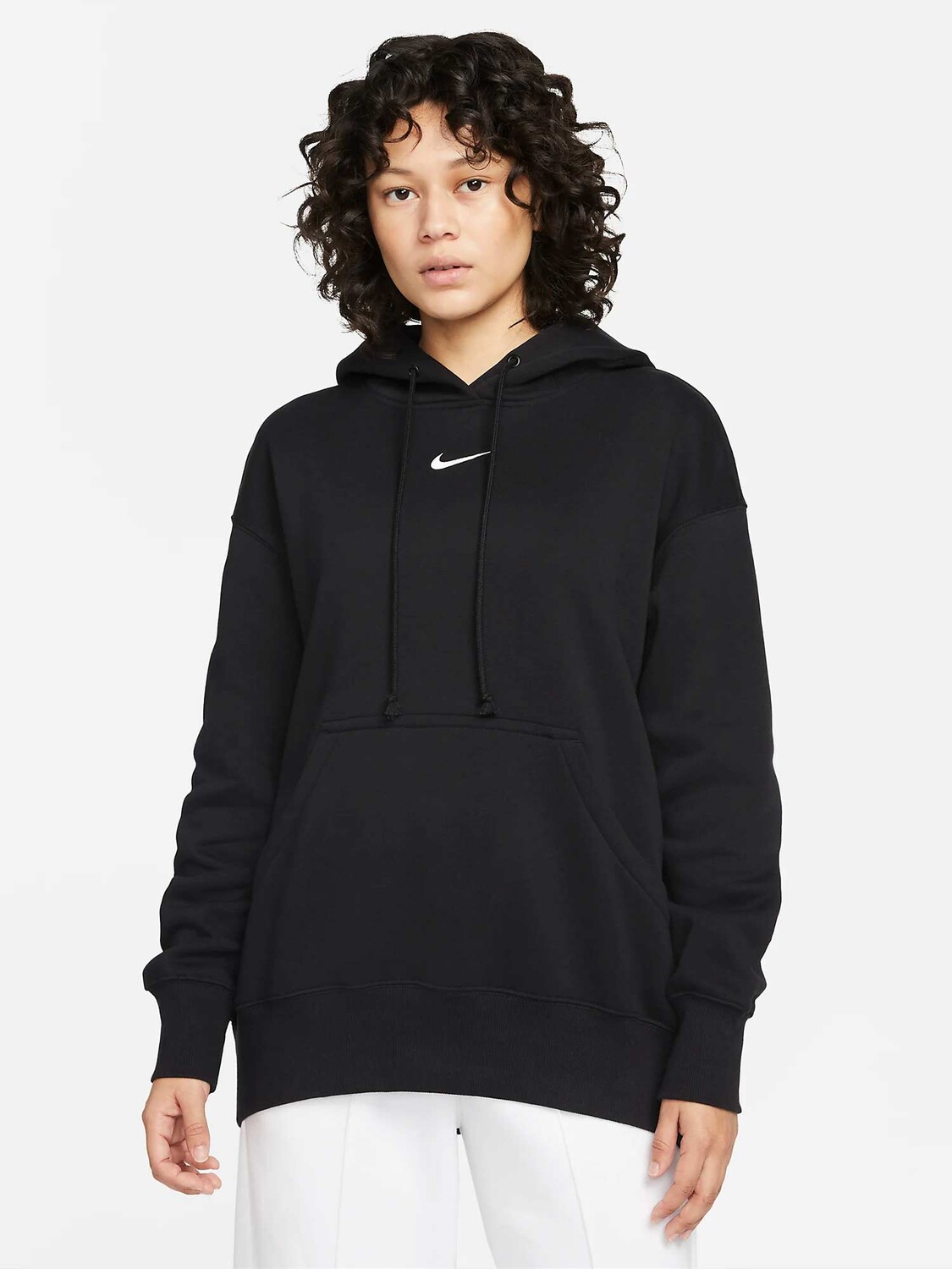 

Толстовка Nike W NSW PHNX FLC OS PO HOODIE, черный