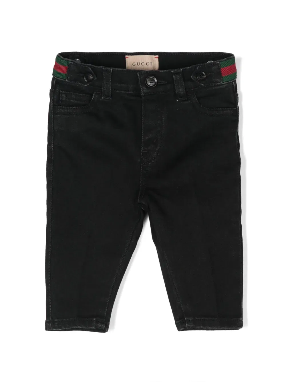 Джинсы Web-Detail Gucci Kids, черный