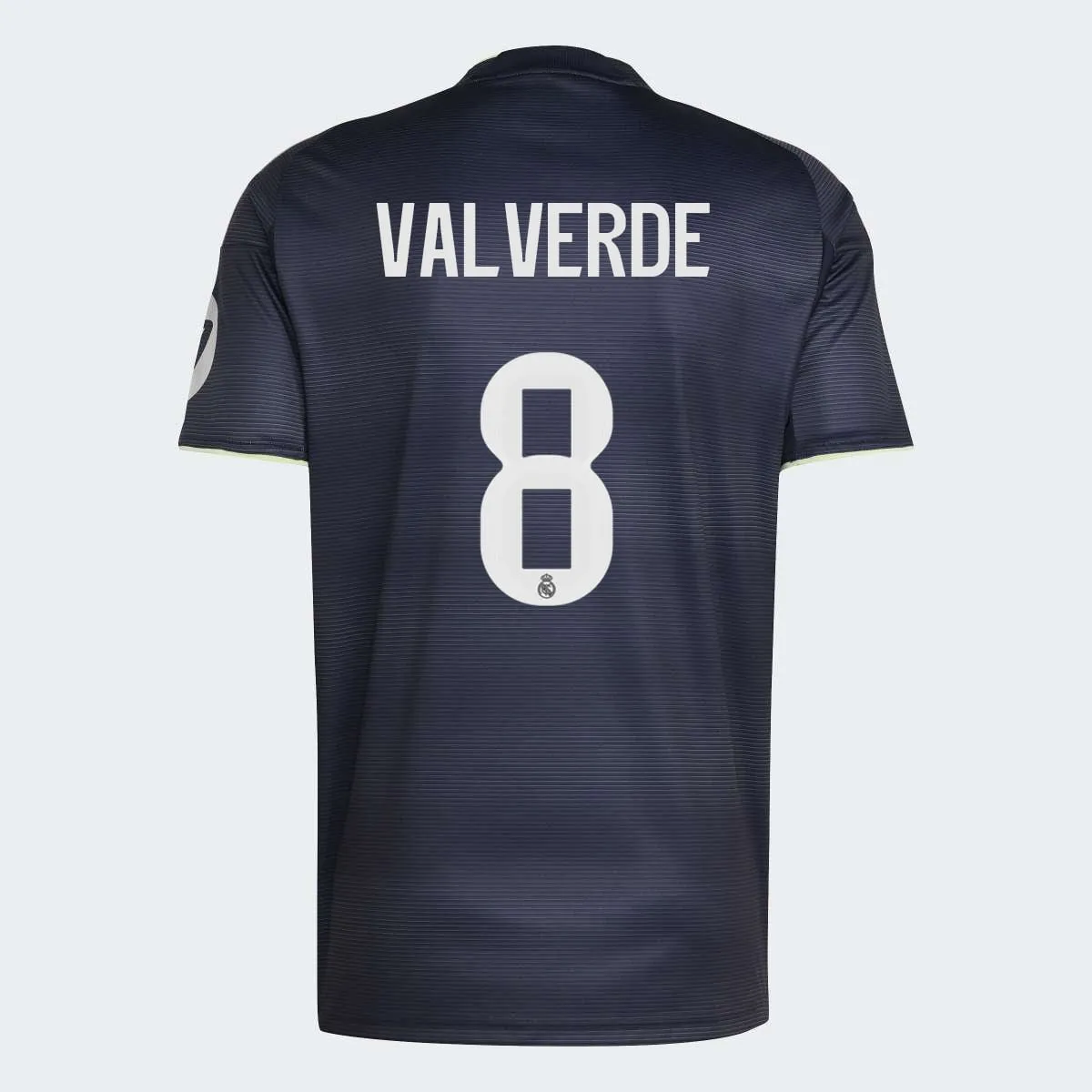 

Мужская футболка второго комплекта Real Madrid 2025-2026 Вальверде 8 adidas, голубой
